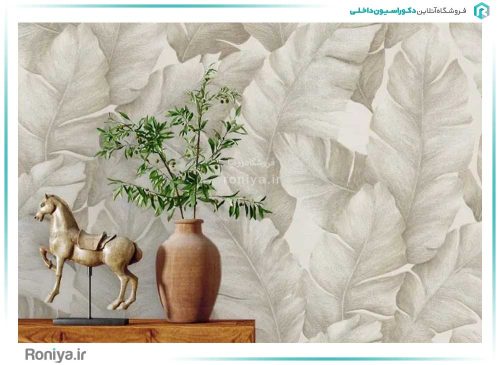 پوستردیواری برگ های سه بعدی لوکس کد 3DF-106