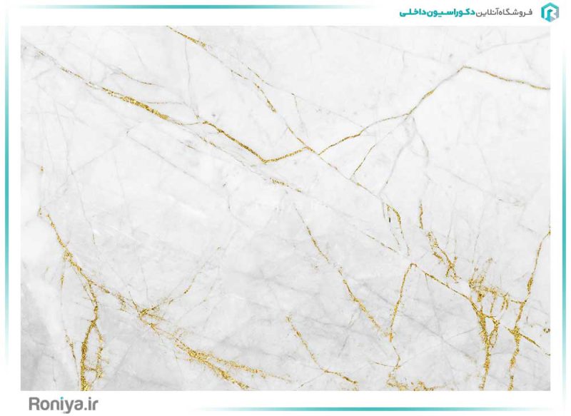 وستر دیواری طرح سنگ رگه های طلایی کد AB-015