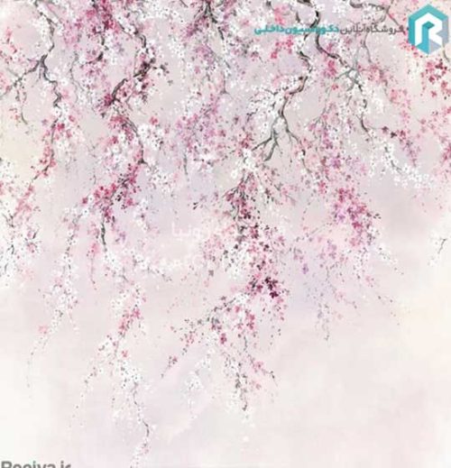 پوستردیواری سه بعدی شاخه و شکوفه ها کد NT-170