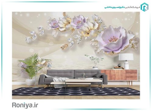 پوستر سه بعدی گل 3DF-313