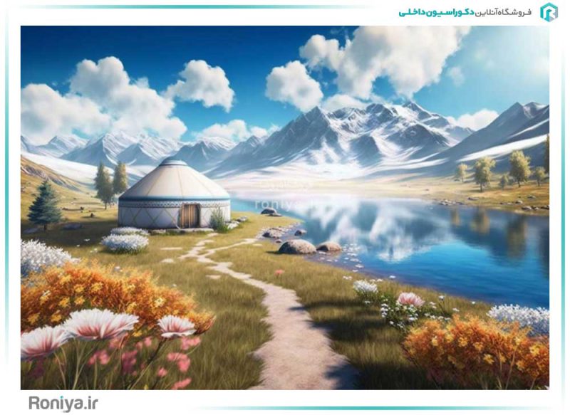 پوستر دیواری طبیعت آرام کد RT-057 3 پوستر دیواری طبیعت آرام کد RT-057