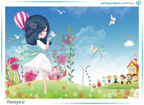 پوستر دیواری اتاق کودک دختر CN-0130 2 پوستر دیواری اتاق کودک دختر CN-0130