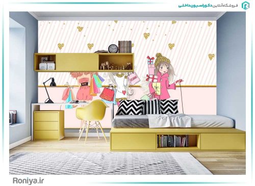 پوستر دیواری مزون دخترانه کد FS-038 2 پوستر دیواری مزون دخترانه کد FS-038