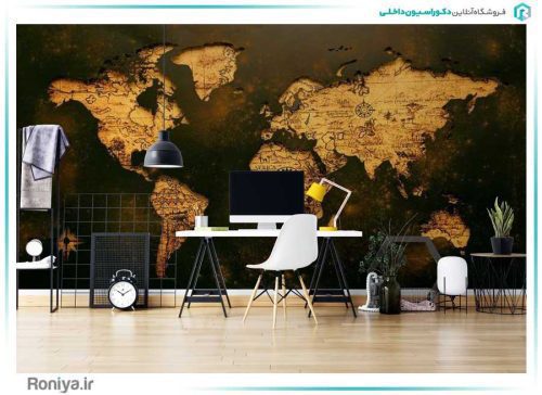 پوستر دیواری نقشه جهان کد CHEAP-1001 2 پوستر دیواری نقشه جهان کد CHEAP-1001