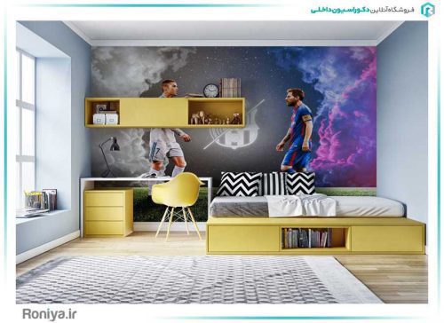 پوستر دیواری سه بعدی فوتبالی کد SP-013 3 پوستر دیواری سه بعدی فوتبالی کد SP-013