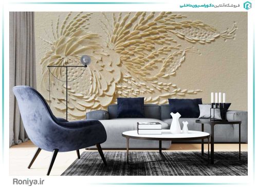 پوستر دیواری گچبری کد 3DF-185 3 پوستر دیواری گچبری کد 3DF-185