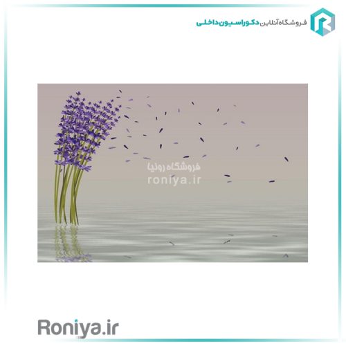 پوستردیواری گل بنفشCode-AB-87