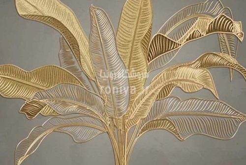 پوستر دیواری برگ طلاییCode-LX-82 3 پوستر دیواری برگ طلاییCode-LX-82