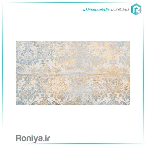 پوستر دیواری داماسک طوسی طلاییCode-D-112 2 پوستر دیواری داماسک طوسی طلاییCode-D-112