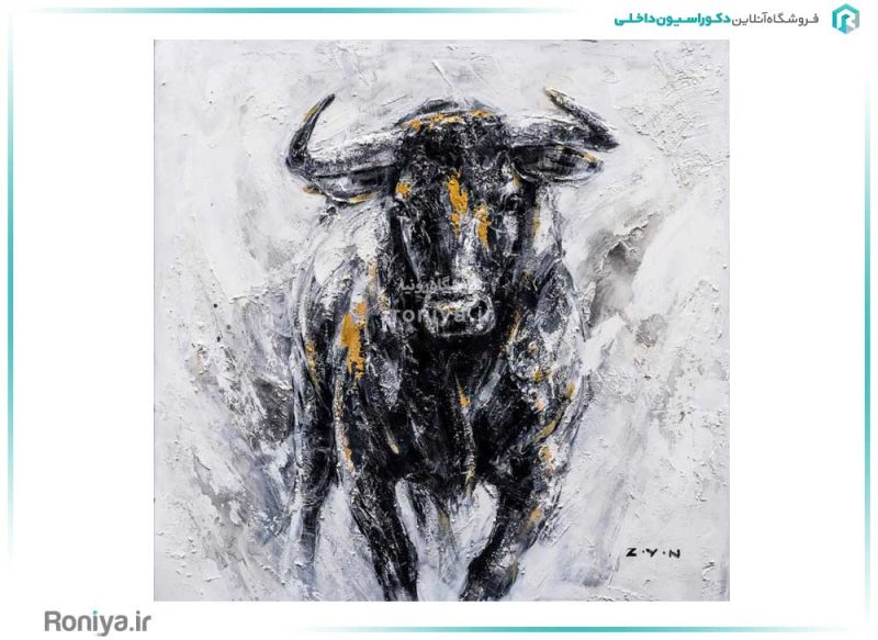 پوستر دیواری هنری گاو کد 3D-096