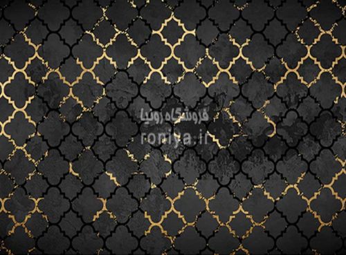 پوستر دیواری طرح مشکی طلایی لاکچریCode-LX-92 3 پوستر دیواری طرح مشکی طلایی لاکچریCode-LX-92