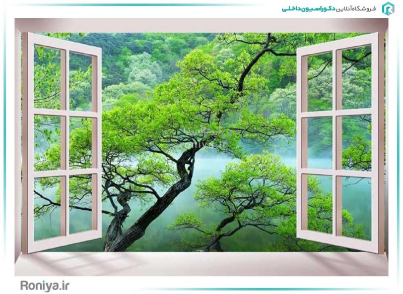 پوستر دیواری سه بعدی پنجره کد AB-003