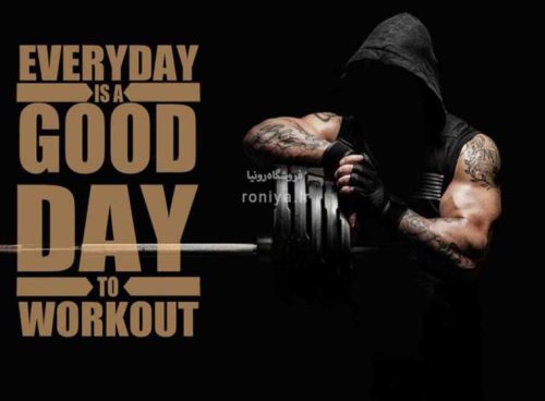 پوستر دیواری ورزشی مشکی کد 3D-102 4 پوستر دیواری ورزشی مشکی کد 3D-102