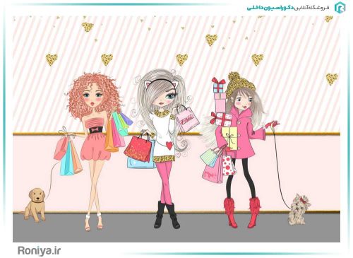 پوستر دیواری مزون دخترانه کد FS-038 3 پوستر دیواری مزون دخترانه کد FS-038