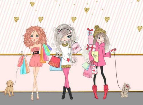 پوستر دیواری مزون دخترانه کد FS-038 4 پوستر دیواری مزون دخترانه کد FS-038