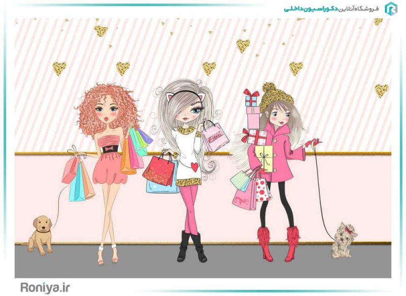 پوستر دیواری مزون دخترانه کد FS-038