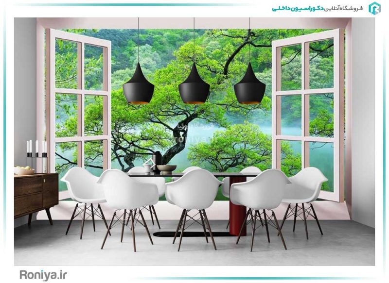 پوستر دیواری سه بعدی پنجره کد AB-003