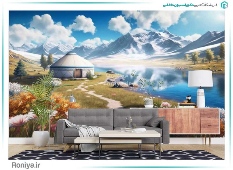 پوستر دیواری طبیعت آرام کد RT-057 2 پوستر دیواری طبیعت آرام کد RT-057