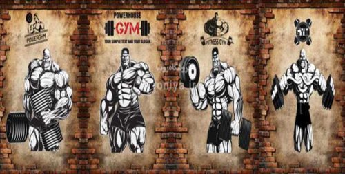 پوستر دیواری باشگاه طرح آجر R-100 3 پوستر دیواری باشگاه طرح آجر R-100