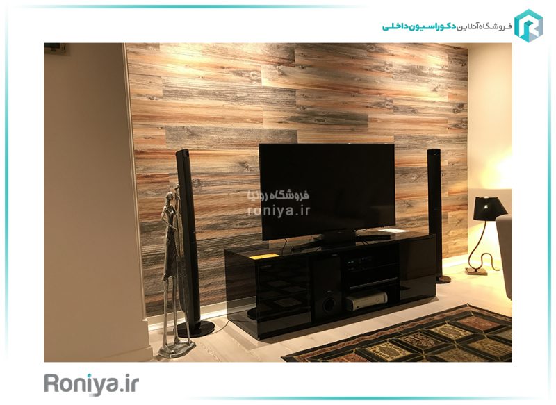 دیوارپوش دکوراتیو بتن پلیمری طرح چوب WD-08