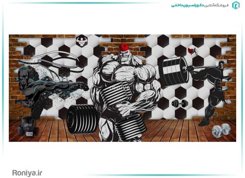 پوستر دیواری ورزشی سه بعدی کد Z141 2 پوستر دیواری ورزشی سه بعدی کد Z141