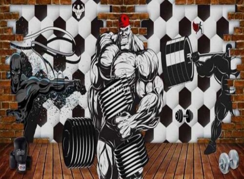 پوستر دیواری ورزشی سه بعدی کد Z141 4 پوستر دیواری ورزشی سه بعدی کد Z141