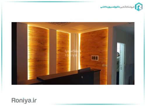 دیوارپوش دکوراتیو بتن پلیمری طرح چوب WD-34