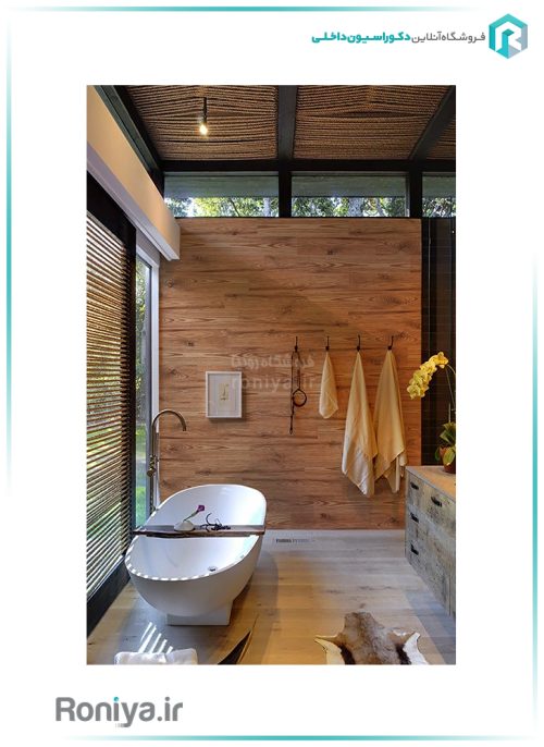 دیوارپوش دکوراتیو بتن پلیمری طرح چوب WD-34