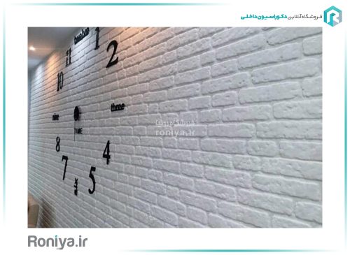 دیوار پوش طرح آجر سفید تُرک