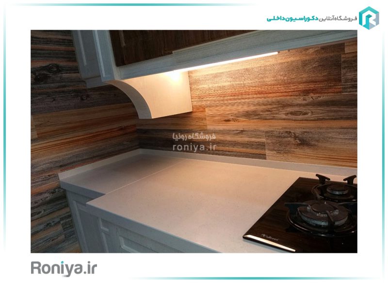 دیوارپوش دکوراتیو بتن پلیمری طرح چوب WD-08