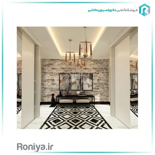 دیوارپوش دکوراتیو بتن پلیمری طرح چوب خاکستری روشن WD-01