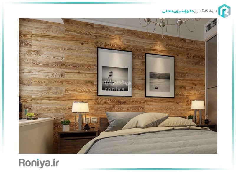 دیوارپوش دکوراتیو بتن پلیمری طرح چوب HM-09