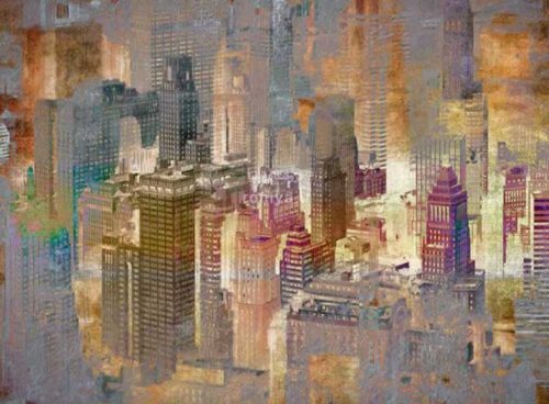 پوستر دیواری فانتزی شهر کد AB-037 4 پوستر دیواری فانتزی شهر کد AB-037