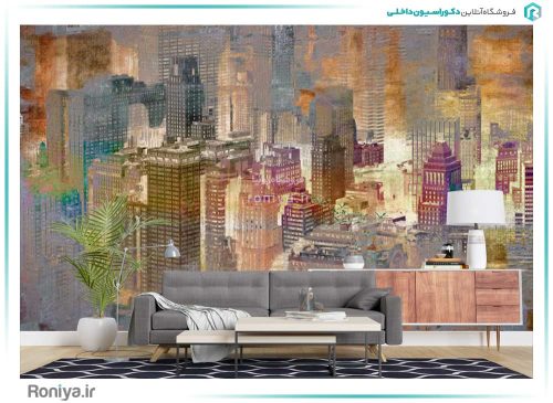 پوستر دیواری فانتزی شهر کد AB-037 2 پوستر دیواری فانتزی شهر کد AB-037