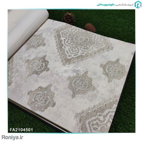 کاغذ دیواری گل داماسک محو کد FA2104504 2 کاغذ دیواری گل داماسک محو کد FA2104504