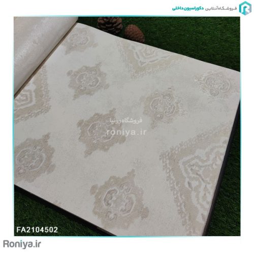 کاغذ دیواری گل داماسک محو کد FA2104504 3 کاغذ دیواری گل داماسک محو کد FA2104504