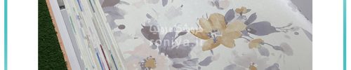 کاغذ دیواری گل مدرن آبرنگی کد SL-6403