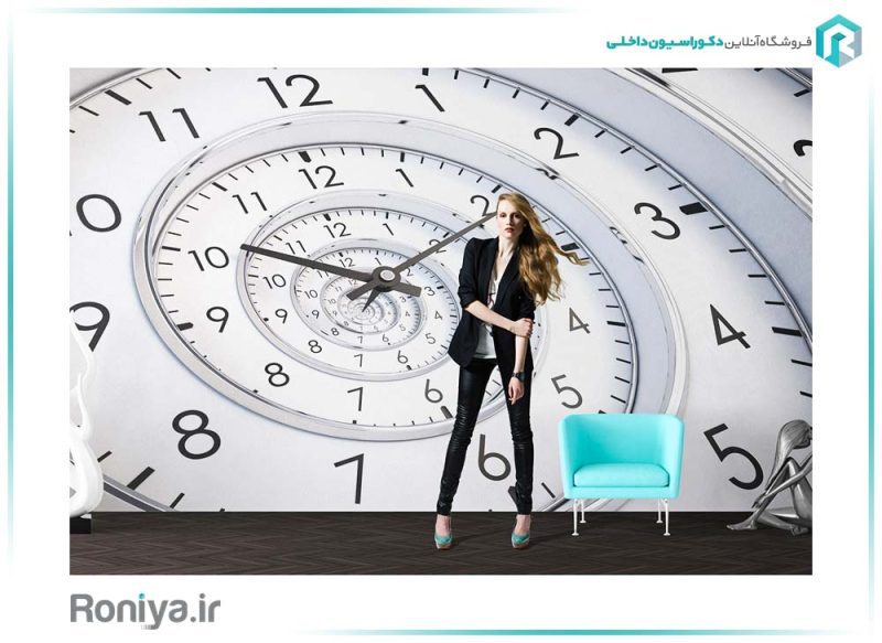 پوستر دیواری سه بعدی ساعت کد: 098