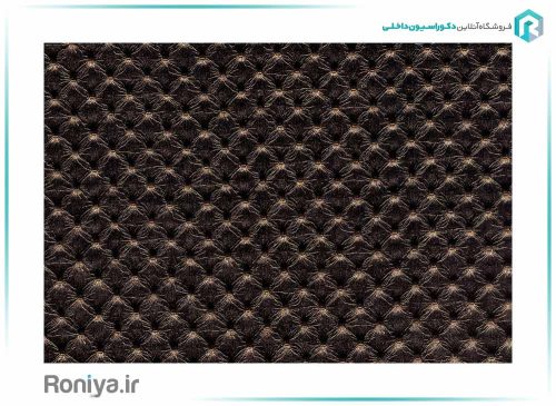 دیوار پوش چرم پانچی قهوه ای