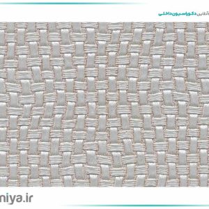 دیوار پوش چرم حصیری کرمی