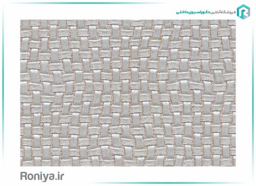 دیوار پوش چرم حصیری کرمی