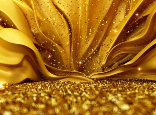 پوستر دیواری سه بعدی کاغذهای طلایی کد LX-054 3 پوستر دیواری سه بعدی کاغذهای طلایی کد LX-054