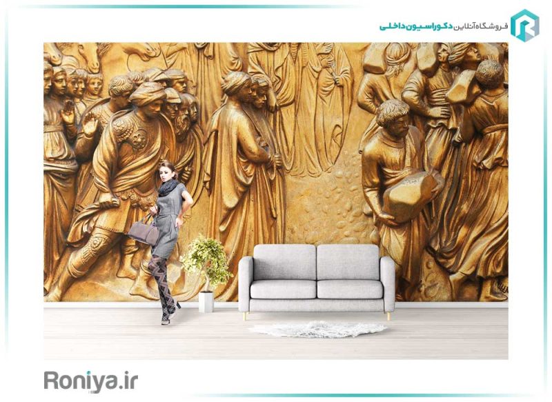 پوستر دیواری سه بعدی تاریخی لوکس کد: LX051 2 پوستر دیواری سه بعدی تاریخی لوکس کد: LX051