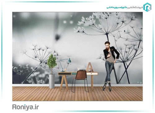 پوستر دیواری سه بعدی قاصدک های یخی کد NT-160 2 پوستر دیواری سه بعدی قاصدک های یخی کد NT-160