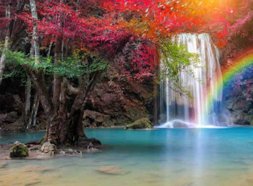 پوستر دیواری سه بعدی آبشار و رنگین کمان کد NT-164 3 پوستر دیواری سه بعدی آبشار و رنگین کمان کد NT-164