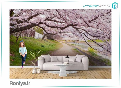 پوستردیواری سه بعدی شکوفه های سفید کد NT-165 2 پوستردیواری سه بعدی شکوفه های سفید کد NT-165