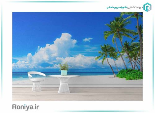 پوستر دیواری سه بعدی ساحل کد NT-167 2 پوستر دیواری سه بعدی ساحل کد NT-167