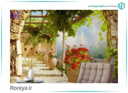 پوستر دیواری سه بعدی ایوان کد NT-169 2 پوستر دیواری سه بعدی ایوان کد NT-169