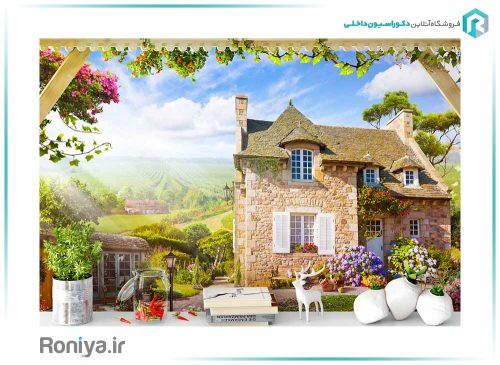 پوستر دیواری هنری روستایی کد: NT145 2 پوستر دیواری هنری روستایی کد: NT145