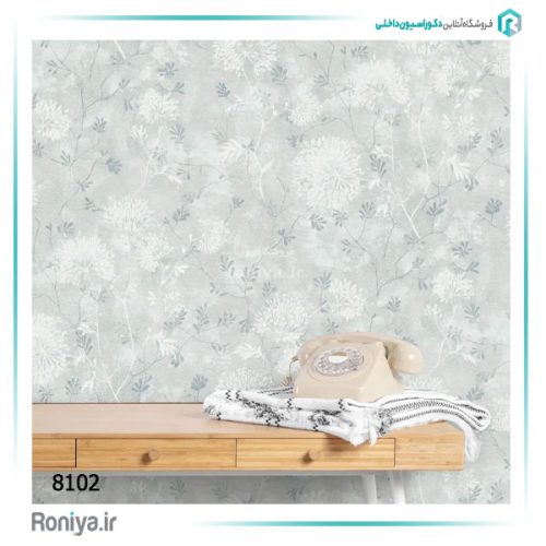 کاغذ دیواری گلدار مینیمال کد 8098 6 کاغذ دیواری گلدار مینیمال کد 8098